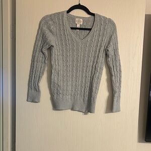 St. John's Bay Light Gray V-Neck Sweater